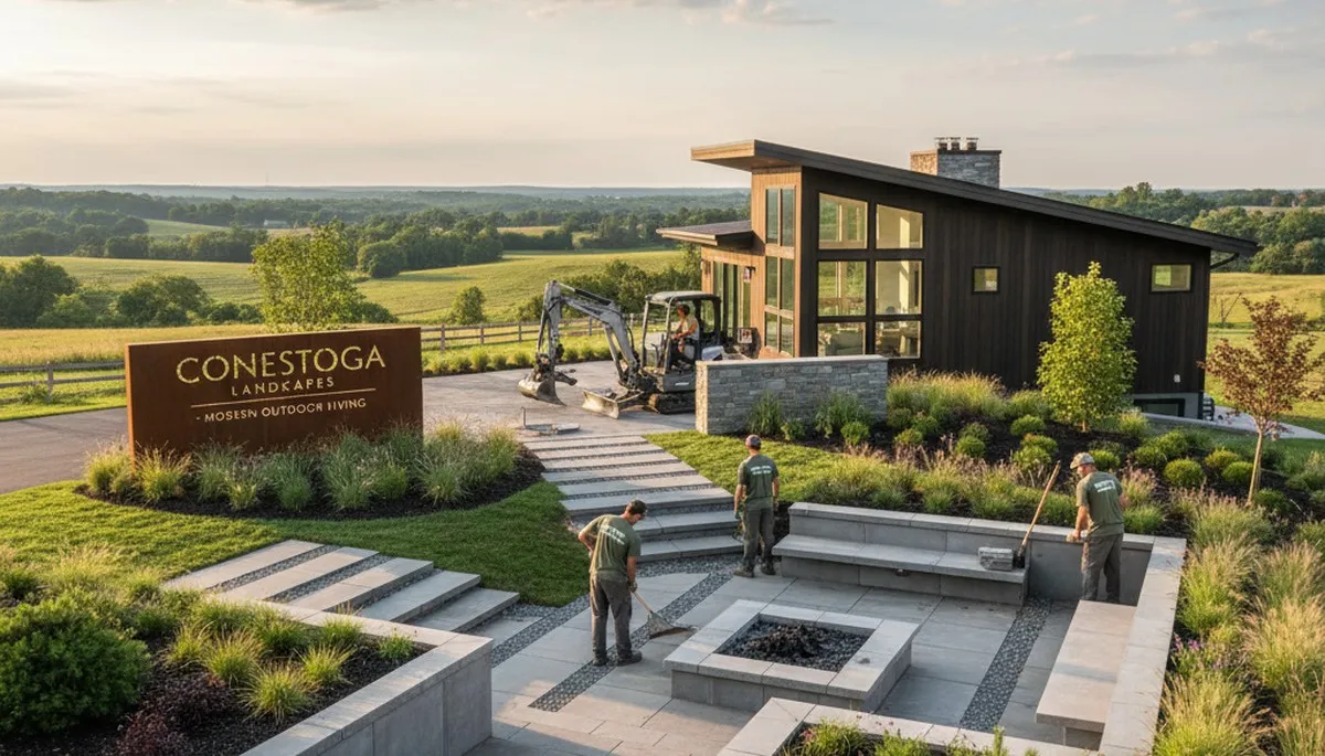 Lancaster, PA landscaping service providing professional yard maintenance and landscape design