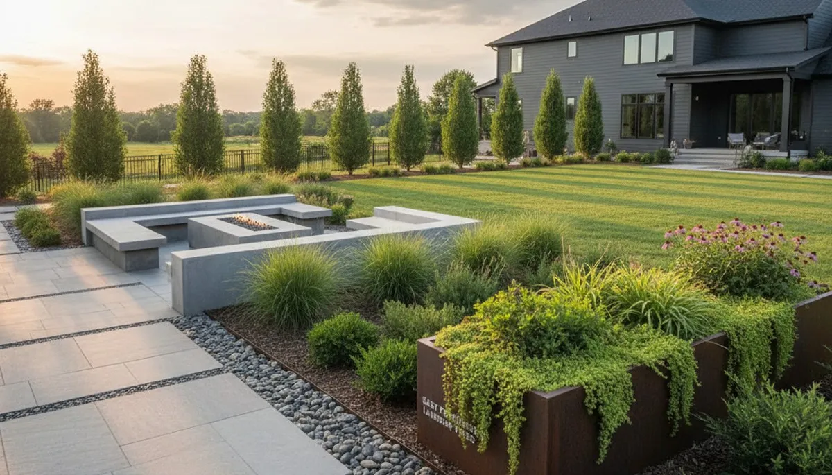 Landscaping crew providing professional lawn care and outdoor services in Lancaster, PA