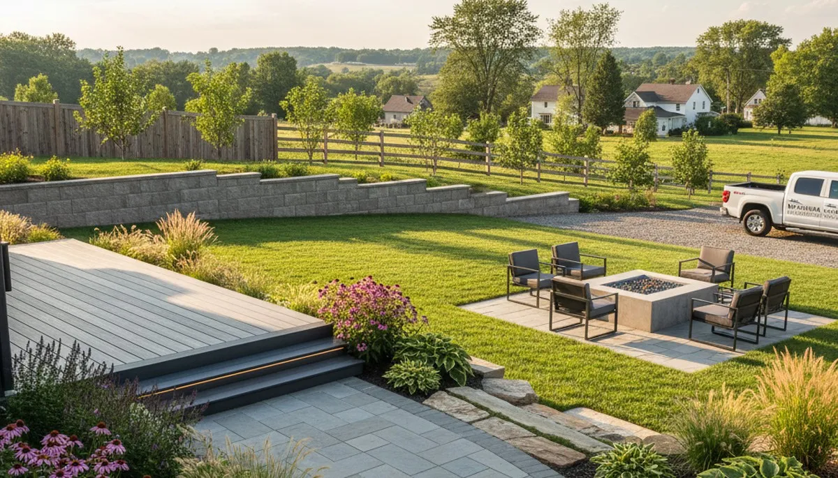 Landscaping crew providing lawn and garden care in Lancaster, PA