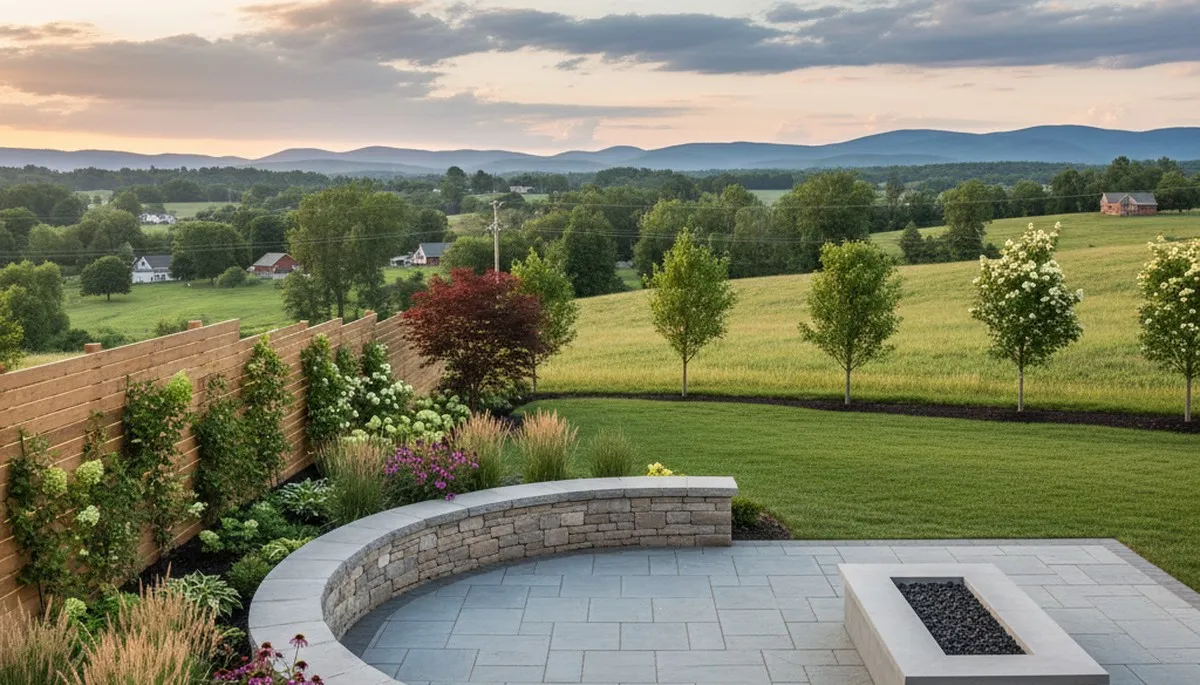 Landscaping crew providing lawn care and yard maintenance in Lancaster, PA